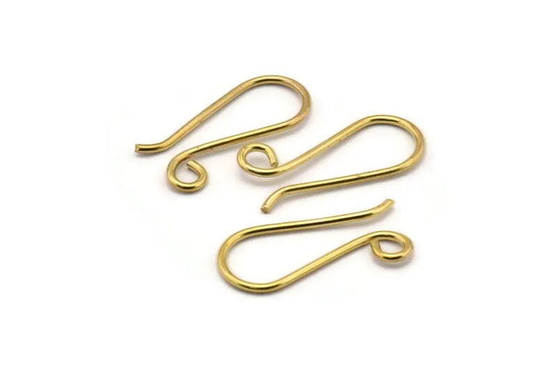 10 Pcs Raw Brass Connectors  31x14 Mm Bs-1236--R072