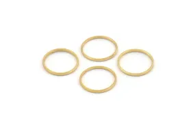 12mm Gold Ring, 24 Gold Plated Brass Rings, Connectors (12mm) A0625 Q0842