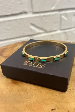 18K Bella Green Cuff Bracelet