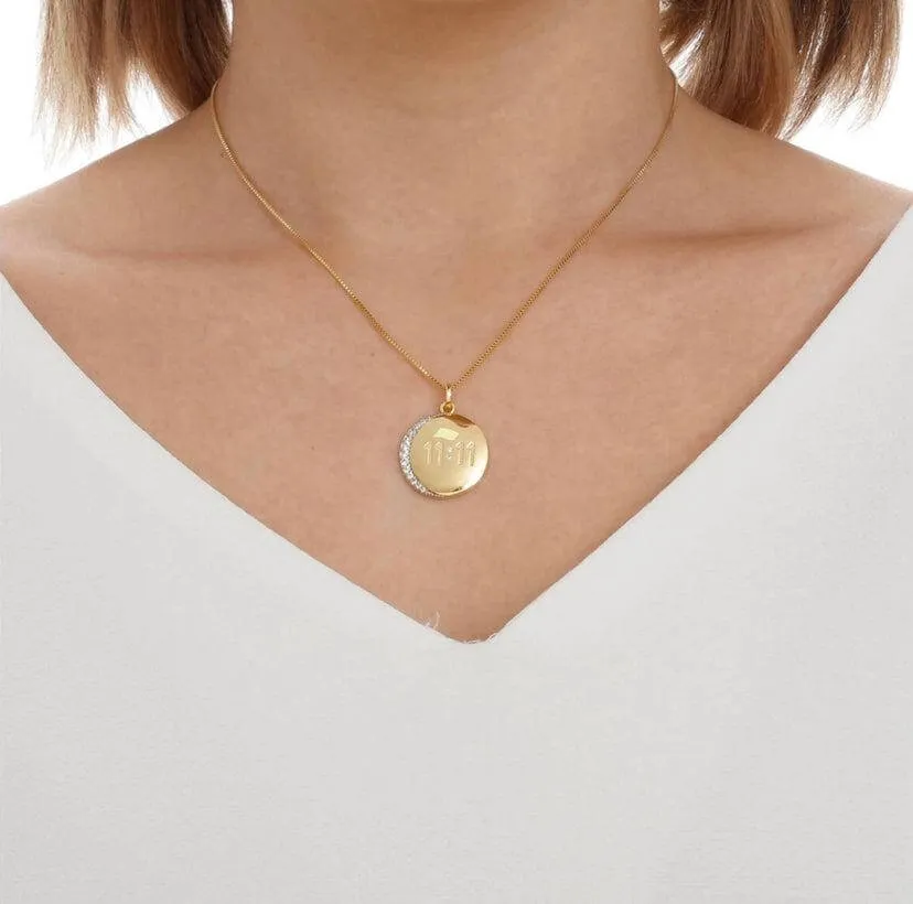 18k Gold Filled 11:11 Synchronicity Necklace