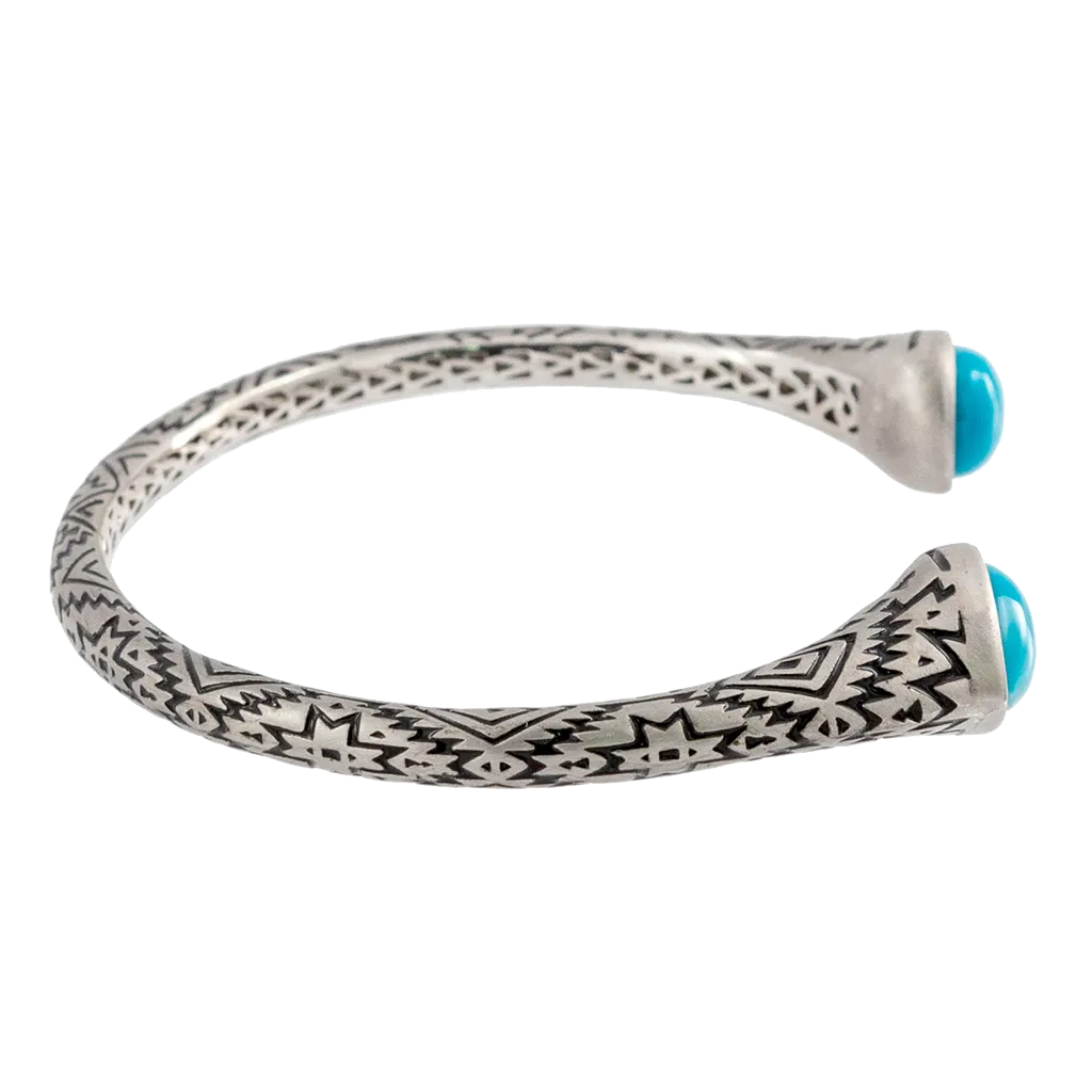 Aztec Pear Turquoise Cuff