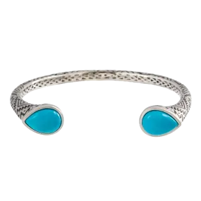 Aztec Pear Turquoise Cuff