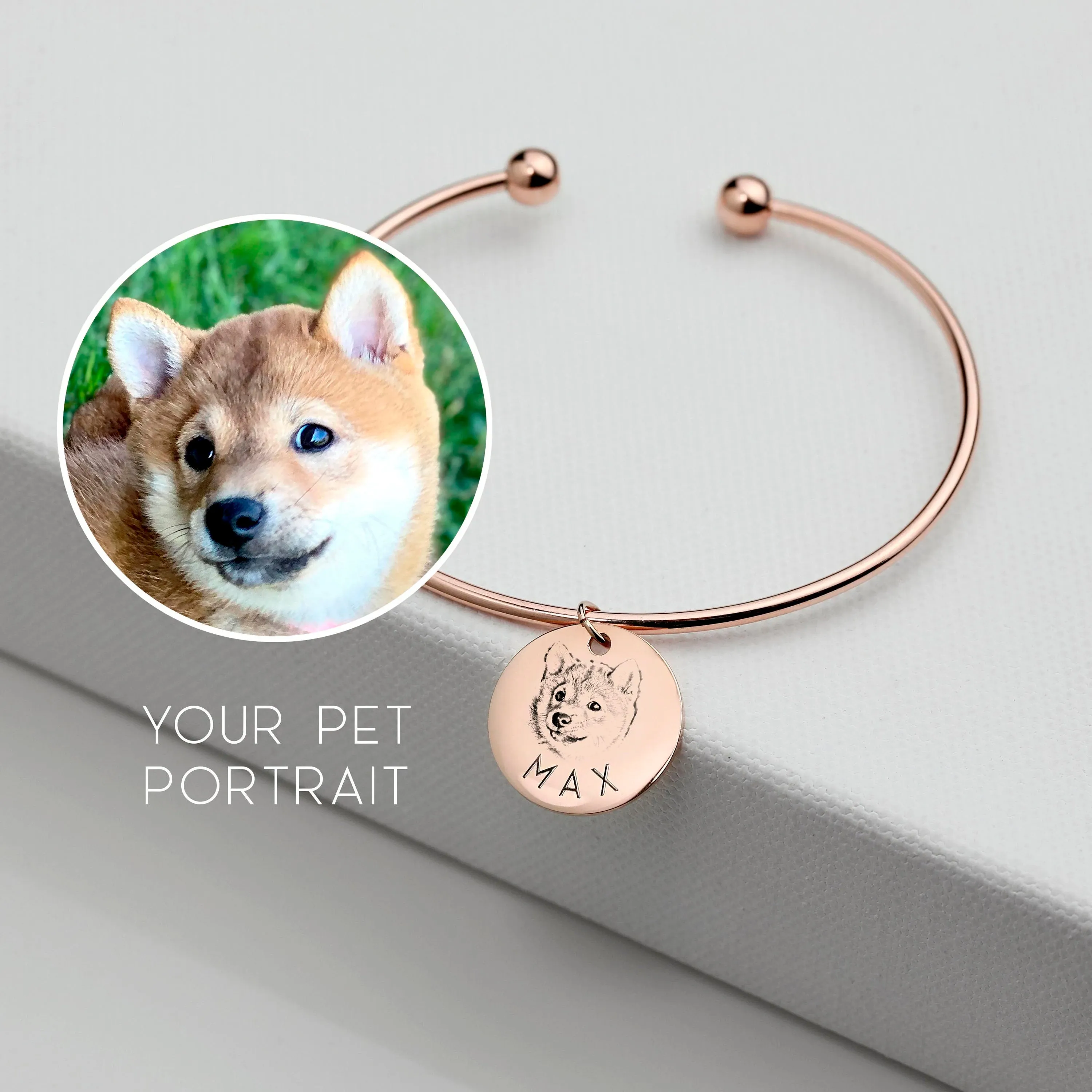 Bailey Large Pet Portrait Bracelet