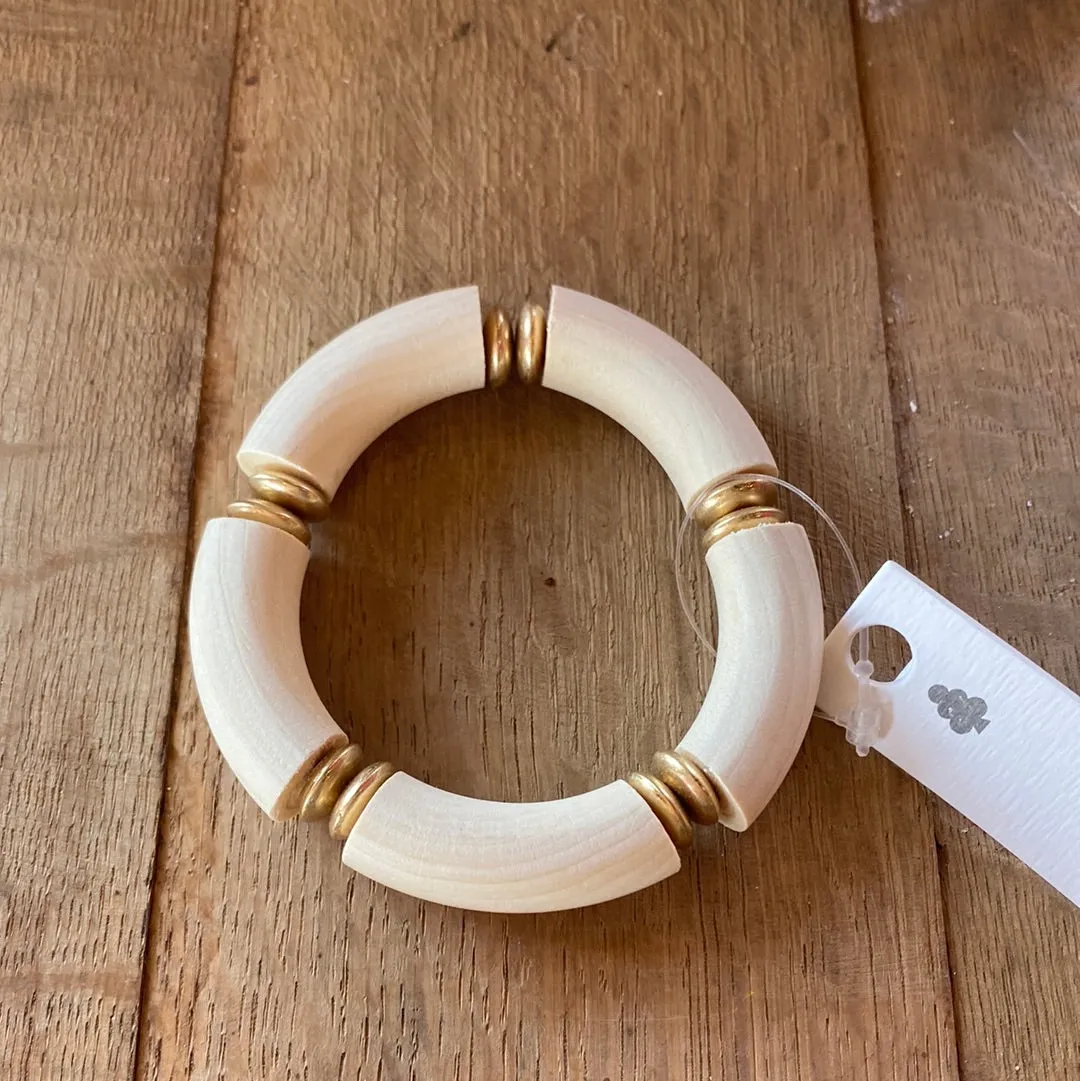 Bamboo Style Stretch Bracelet