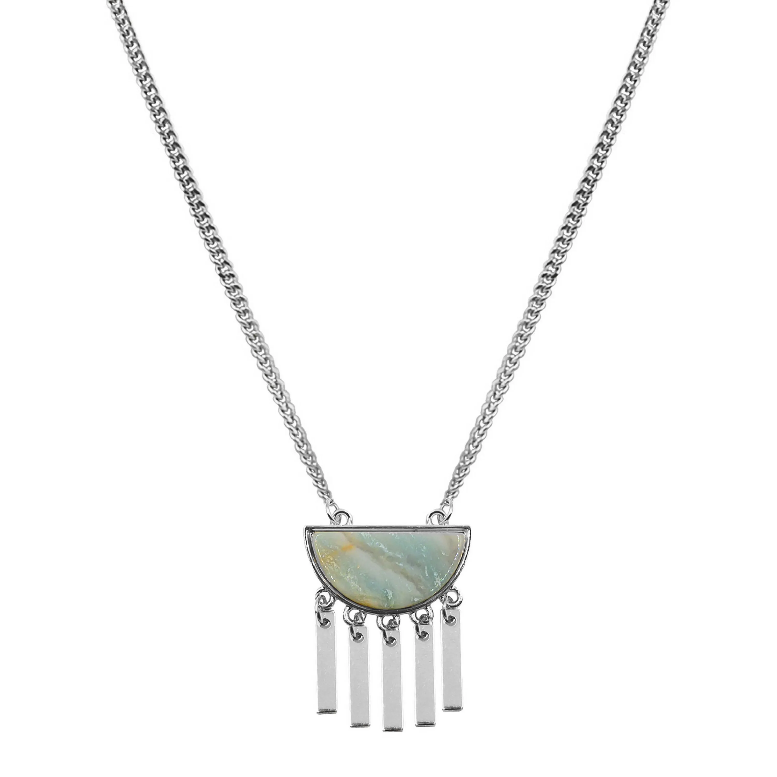 Bianca Collection - Silver Solar Necklace