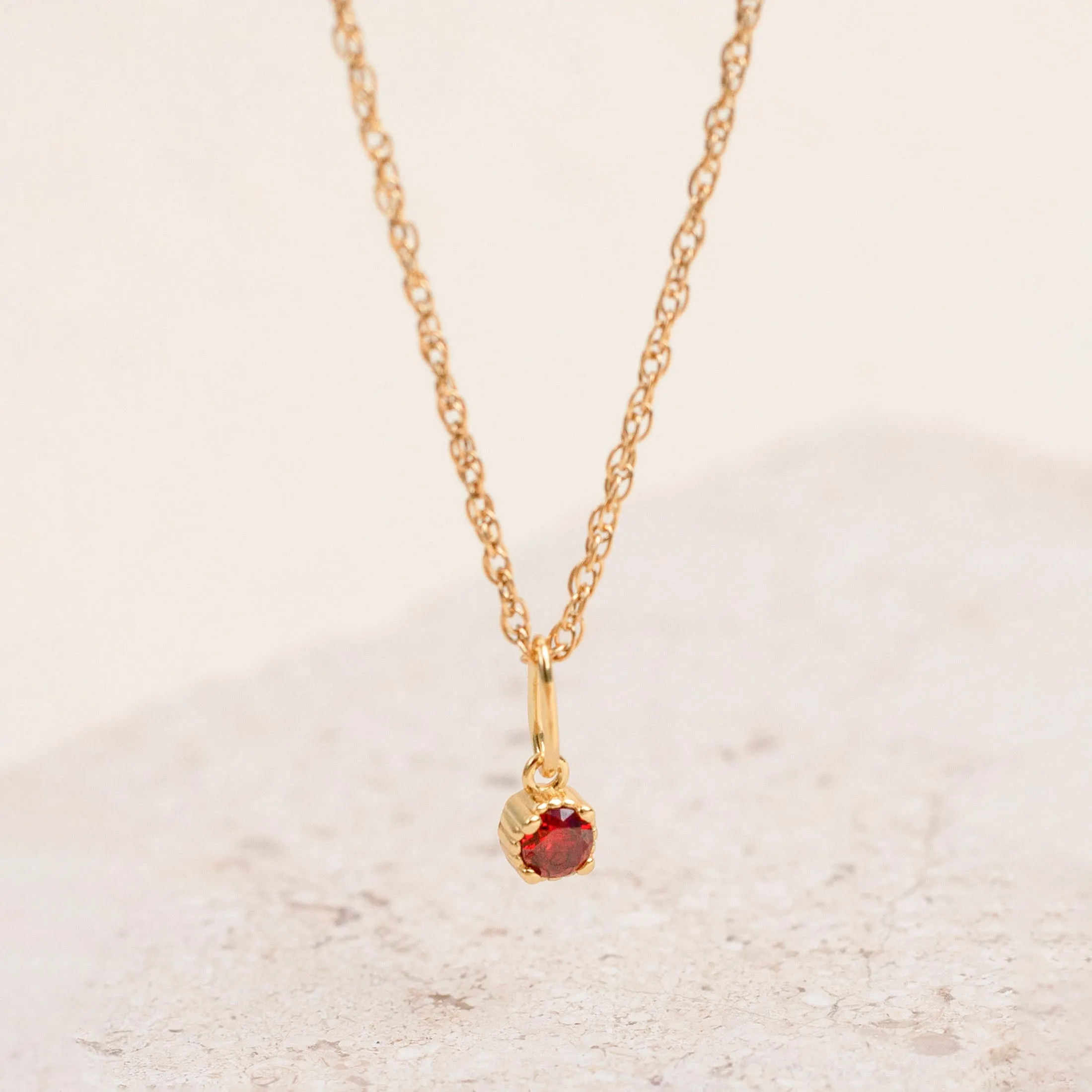 Birthstone Pendant Necklace