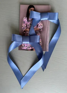 Bow Clip Duo in Periwinkle