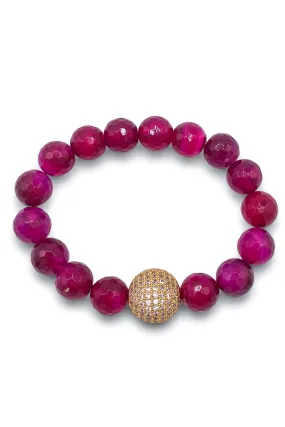 Brace Enough Bracelet - Dark Pink