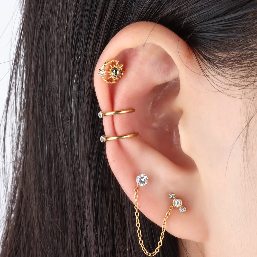 Brilliant Chain Earring