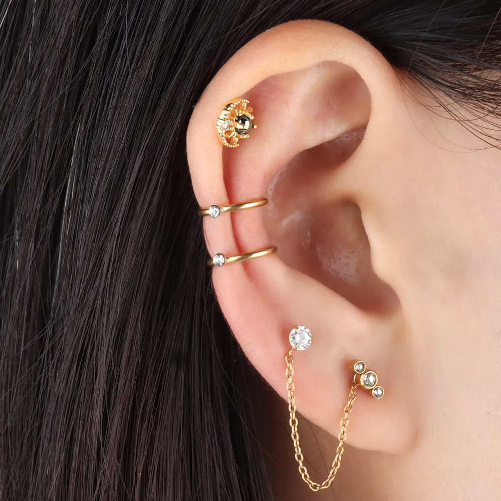 Brilliant Chain Earring