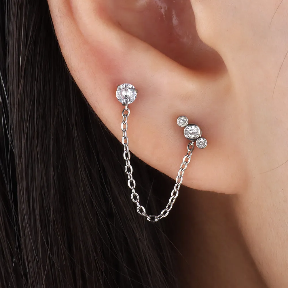 Brilliant Chain Earring