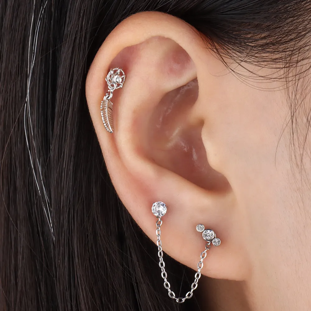 Brilliant Chain Earring