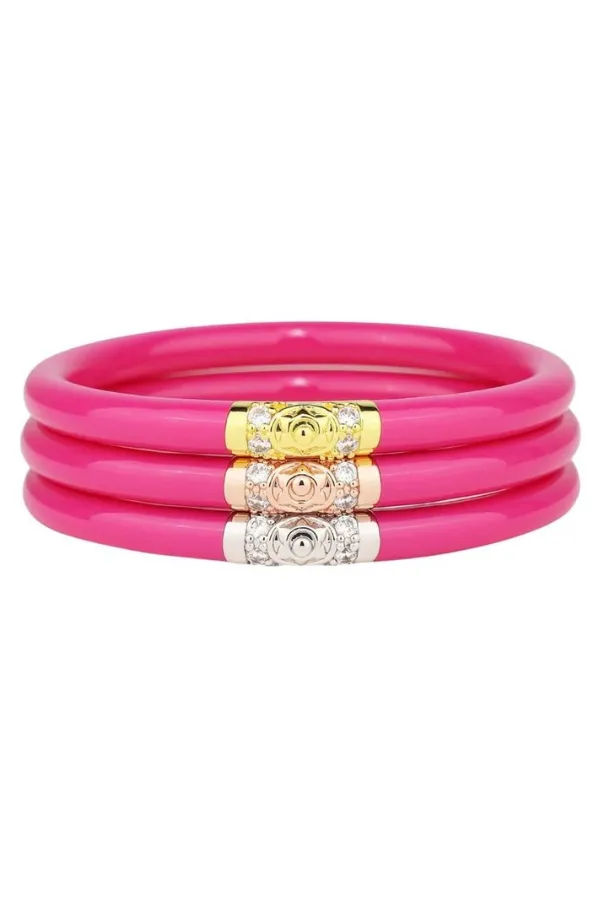 BudhaGirl 3 Kings Bangles - Epic Pink (Set Of 3) | RESTOCK