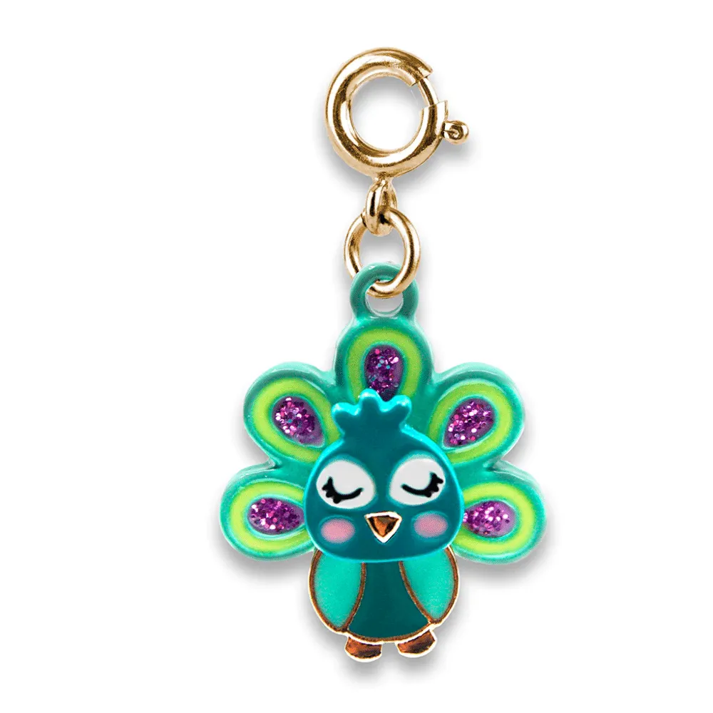 Charm It Charms - Swivel Peacock