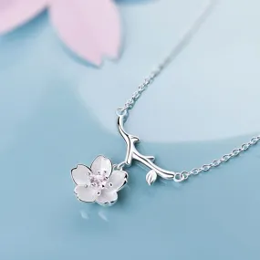 Cherry Blossom Pendant Necklace