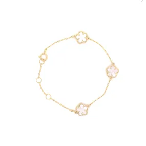 Children's Mother of Pearl Flower Bracelet