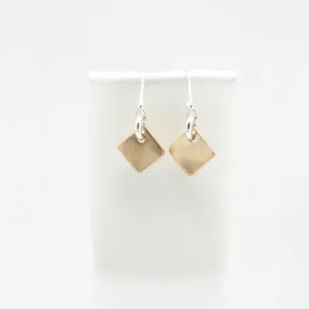 Contour Collection: Bronze Diamond Pendant Earrings