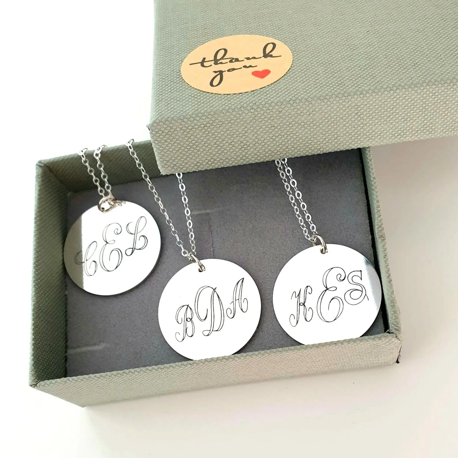 Custom Initials Necklace - Bridesmaids Gift