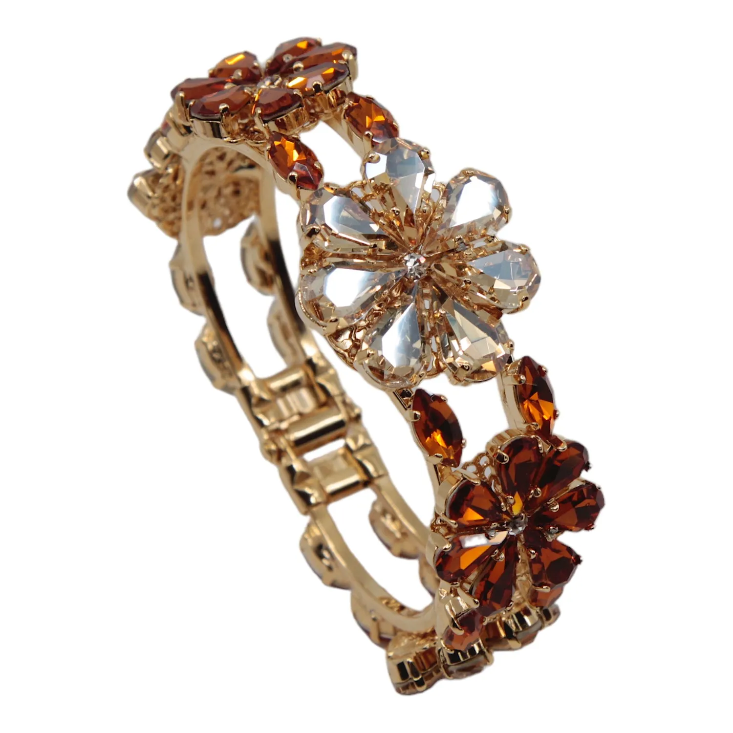 Daisy Bracelet In Amber And Topaz Shades