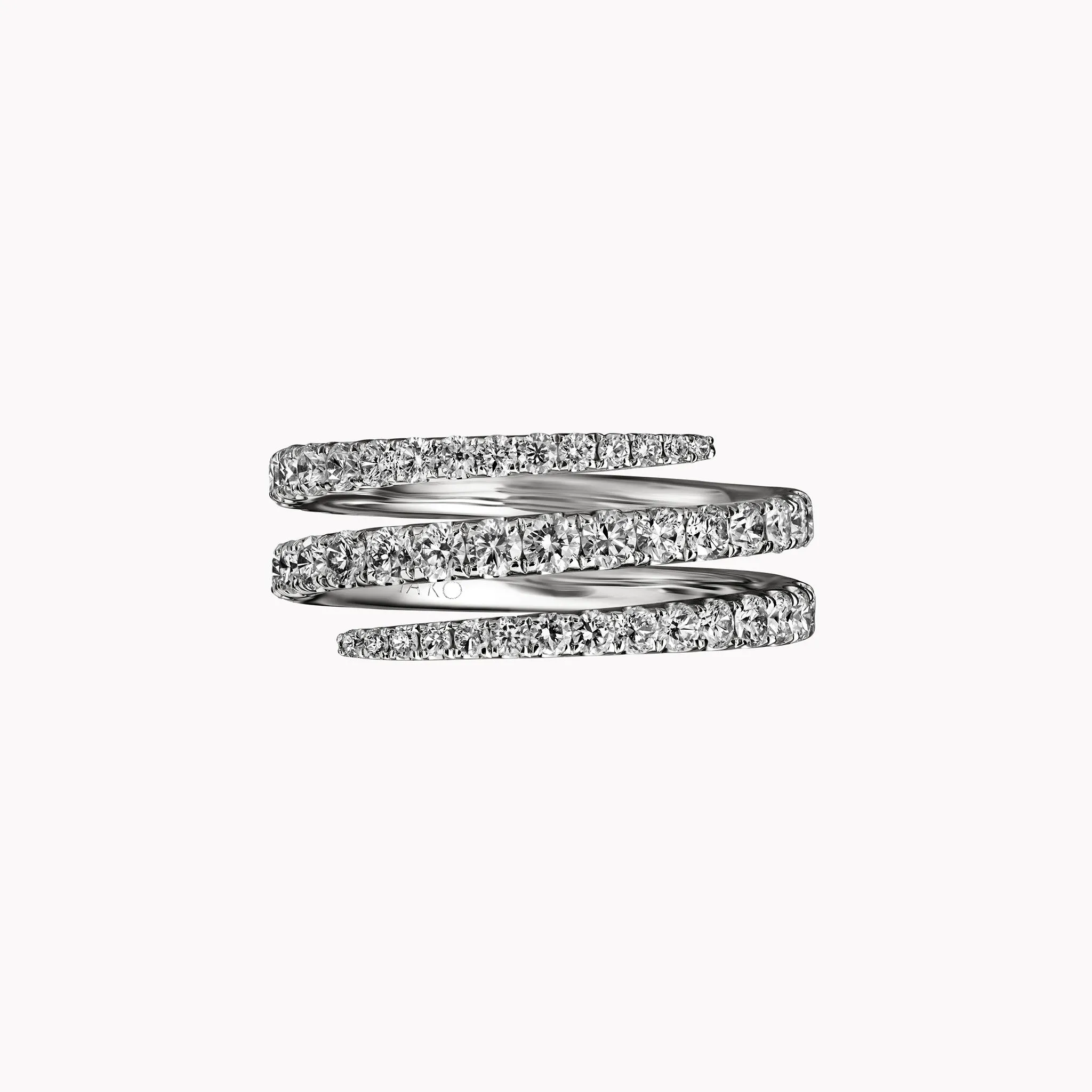 Diamond Coil Ring