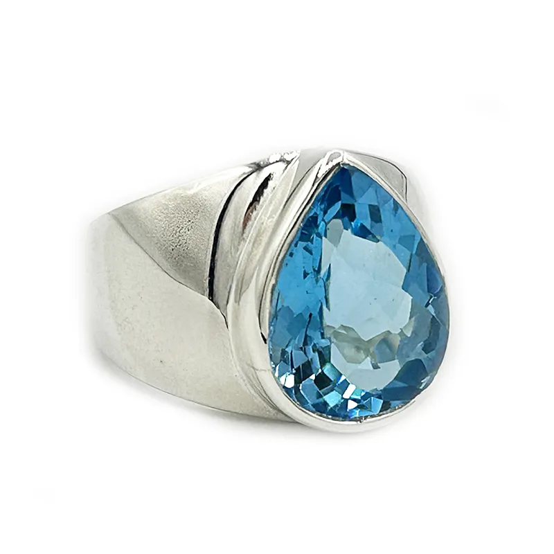 Dipti Swiss Blue Topaz Ring