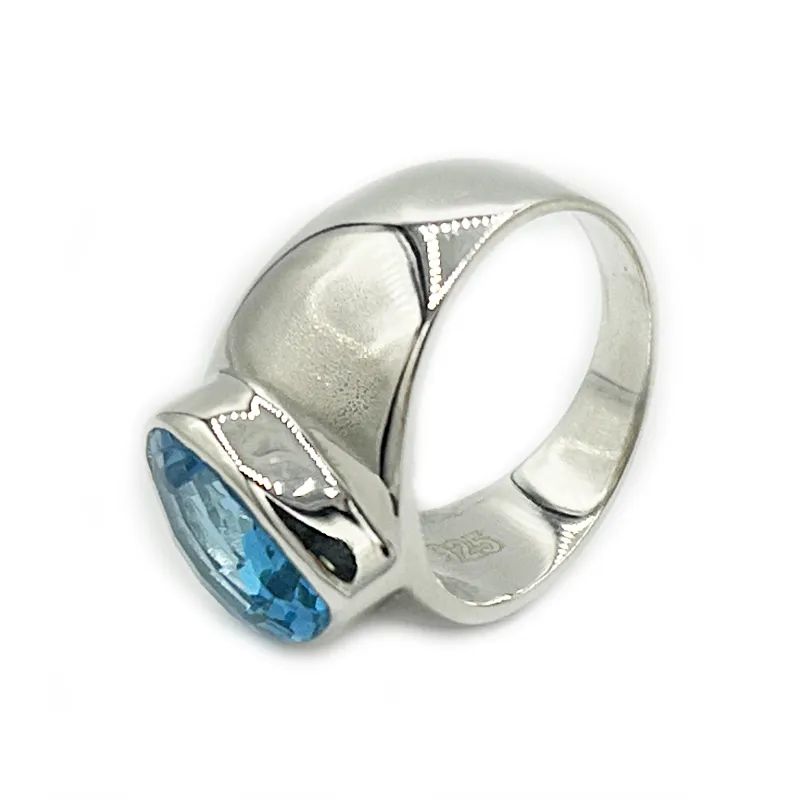 Dipti Swiss Blue Topaz Ring