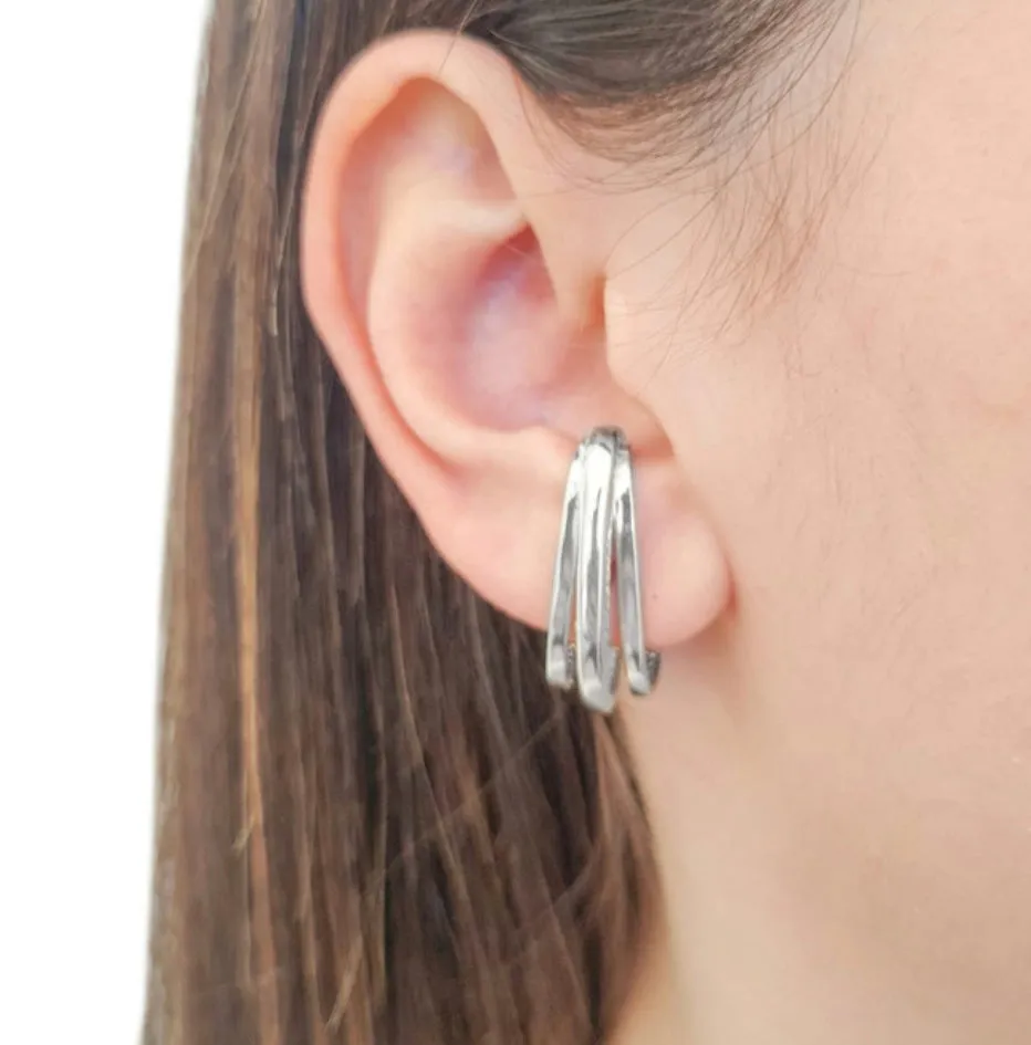 EAR CUFF 3 HOOPS (one piece)