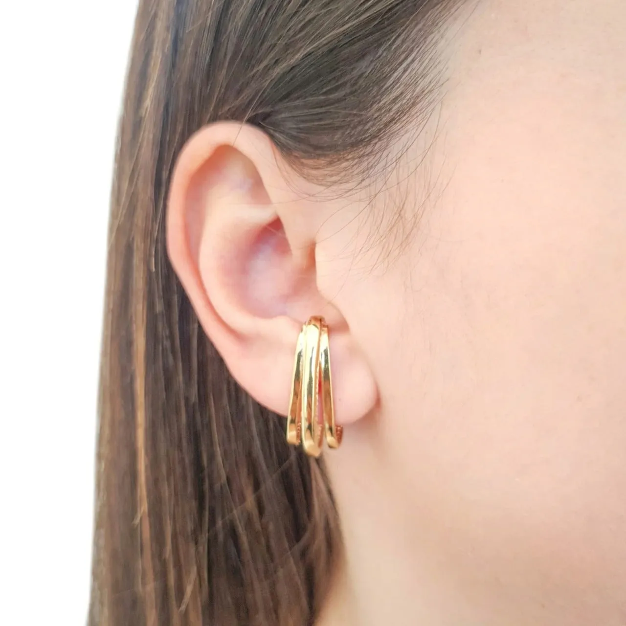 EAR CUFF 3 HOOPS (one piece)