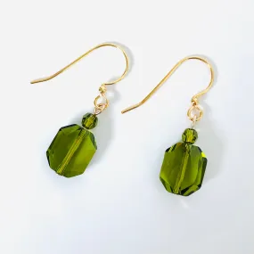 Ear Wires & Olivine Crystals