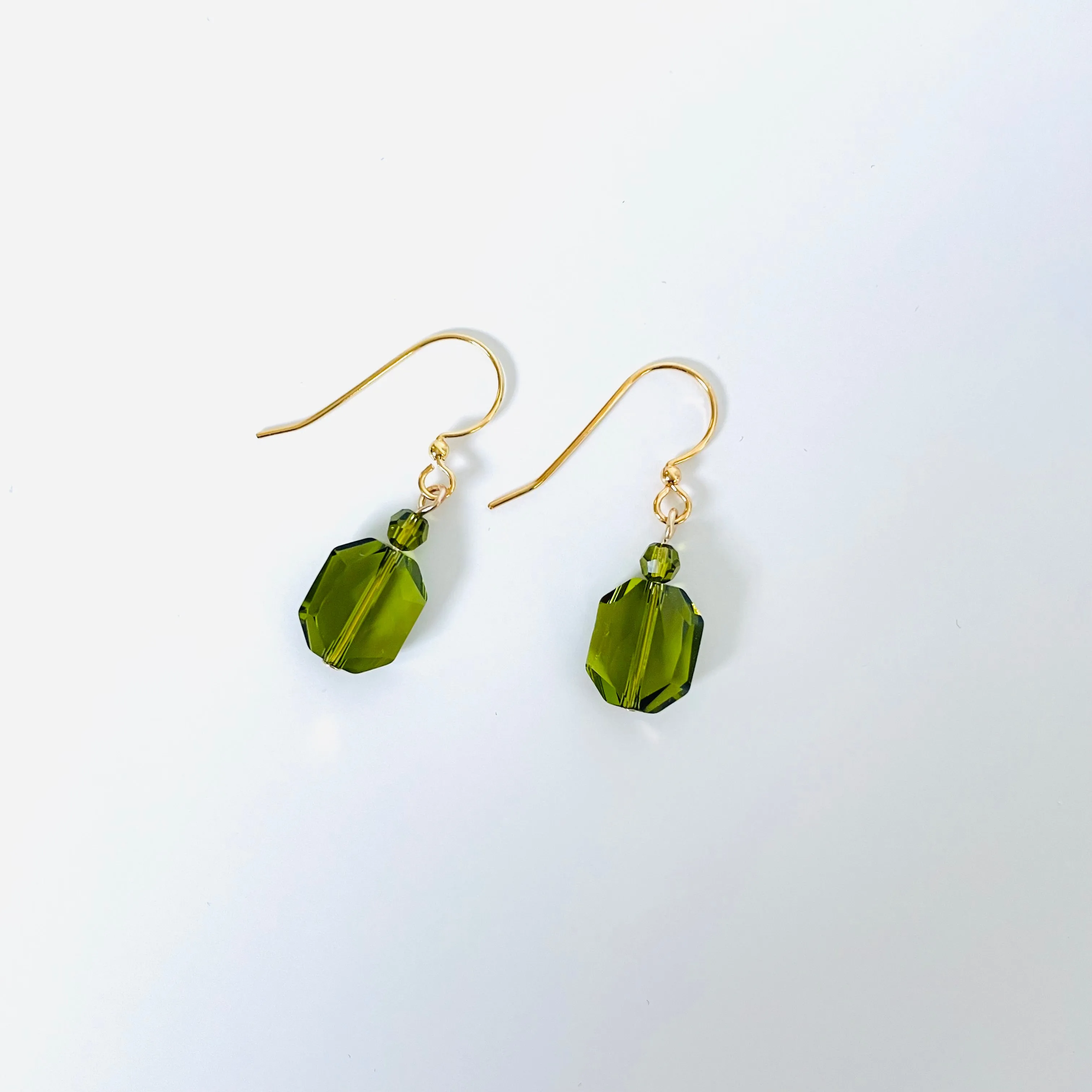 Ear Wires & Olivine Crystals