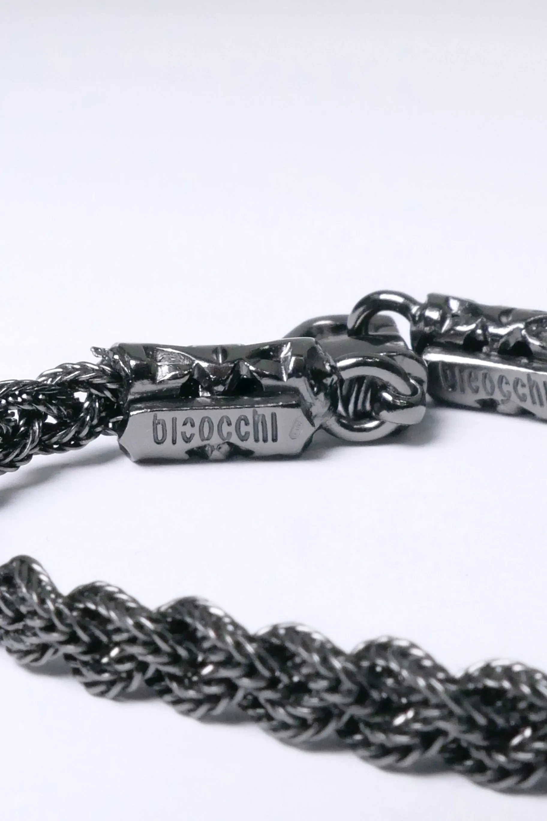 Emanuele Bicocchi Tiny Braided - Black/Silver