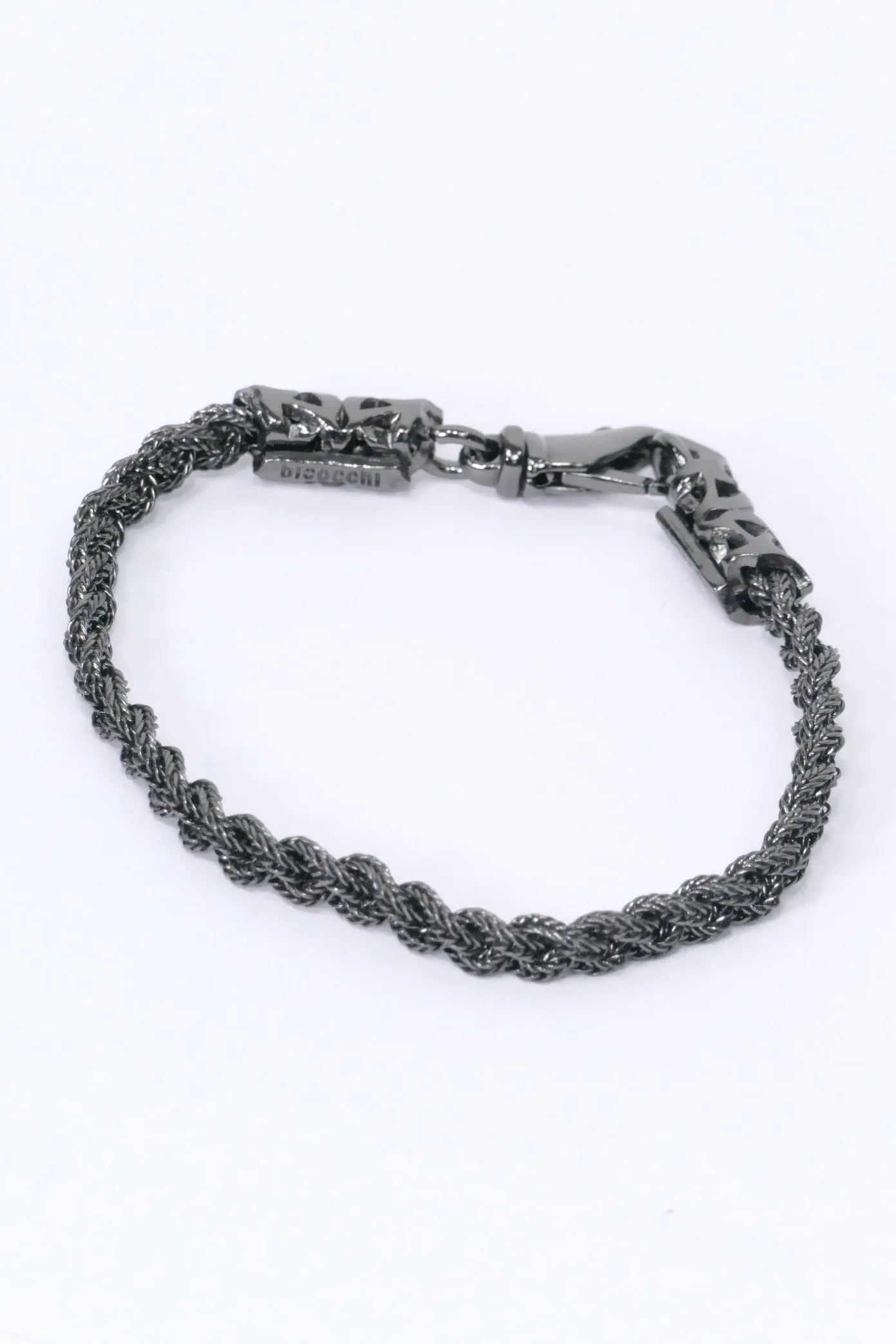 Emanuele Bicocchi Tiny Braided - Black/Silver