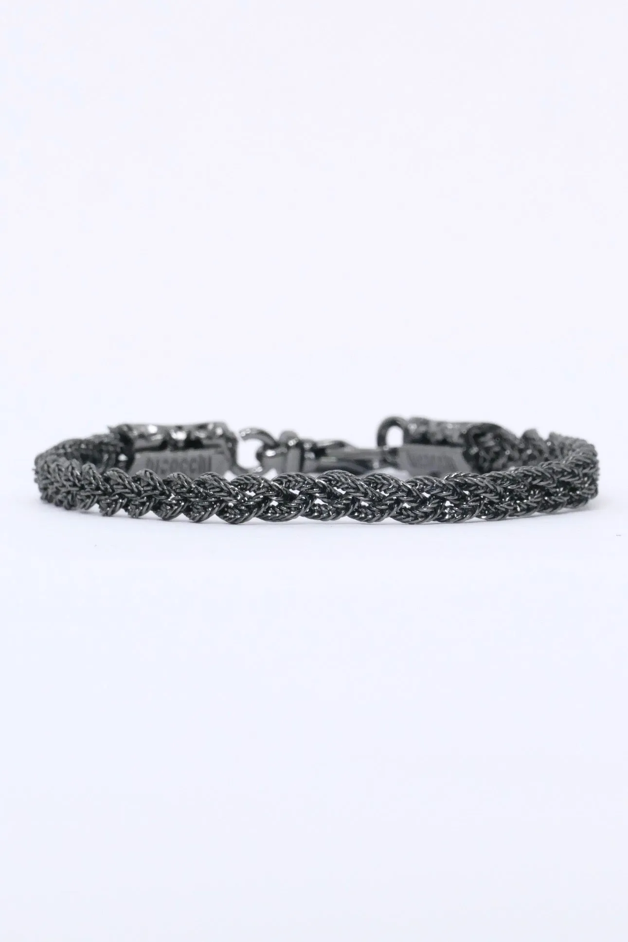 Emanuele Bicocchi Tiny Braided - Black/Silver