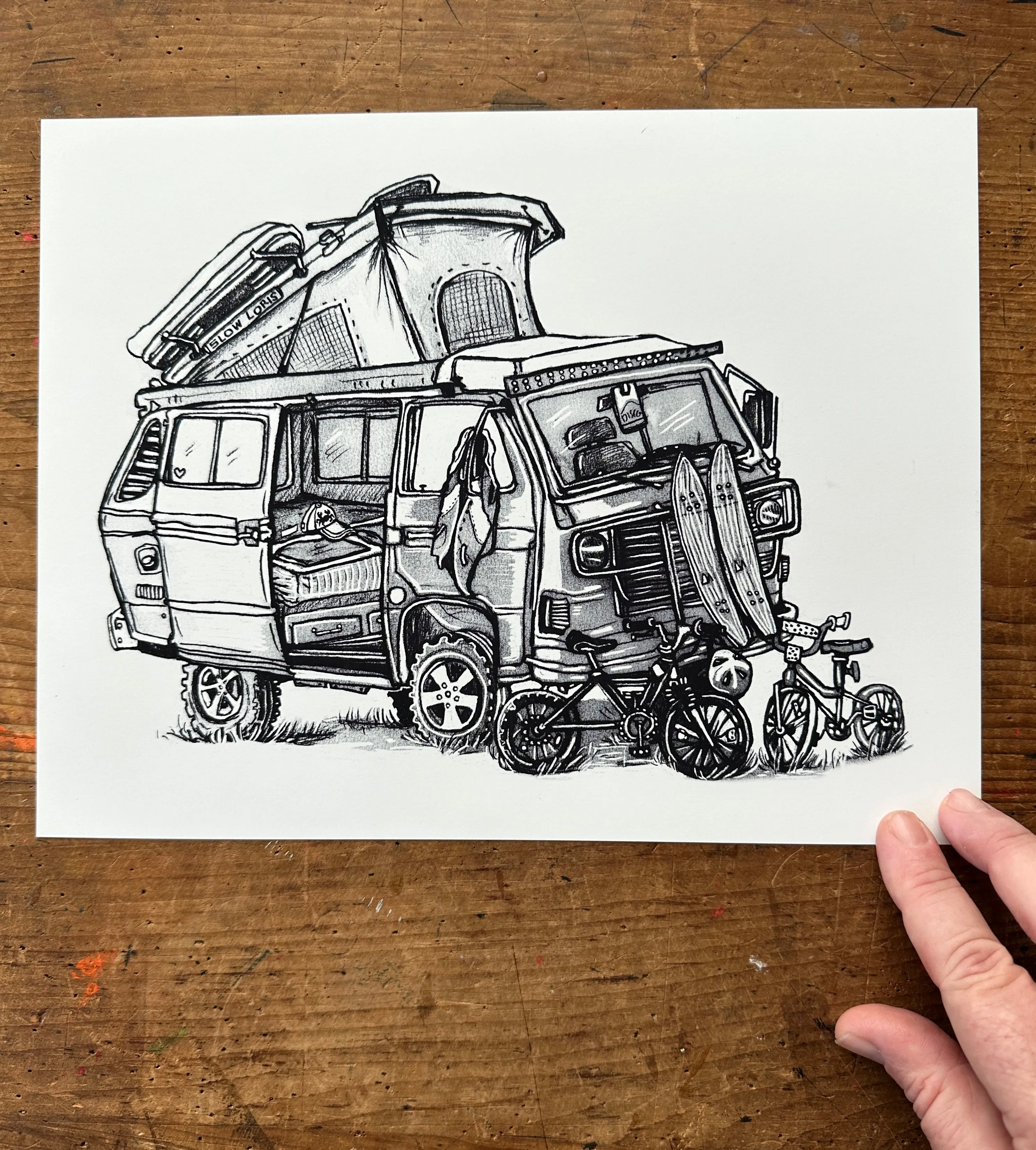 Fam Van Art Print