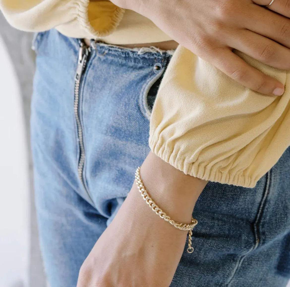 Fiona Thick Curb Chain Bracelet