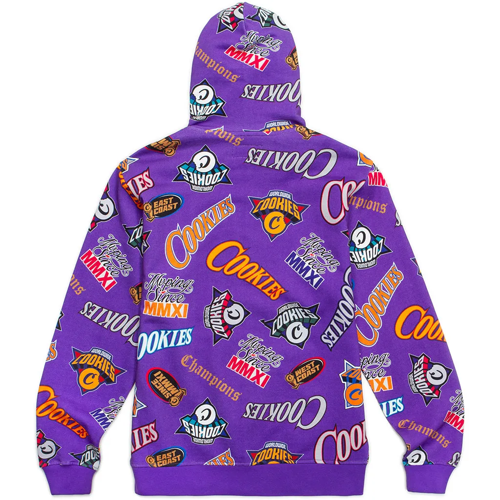 Full Clip All Over Print Zip Hoodie