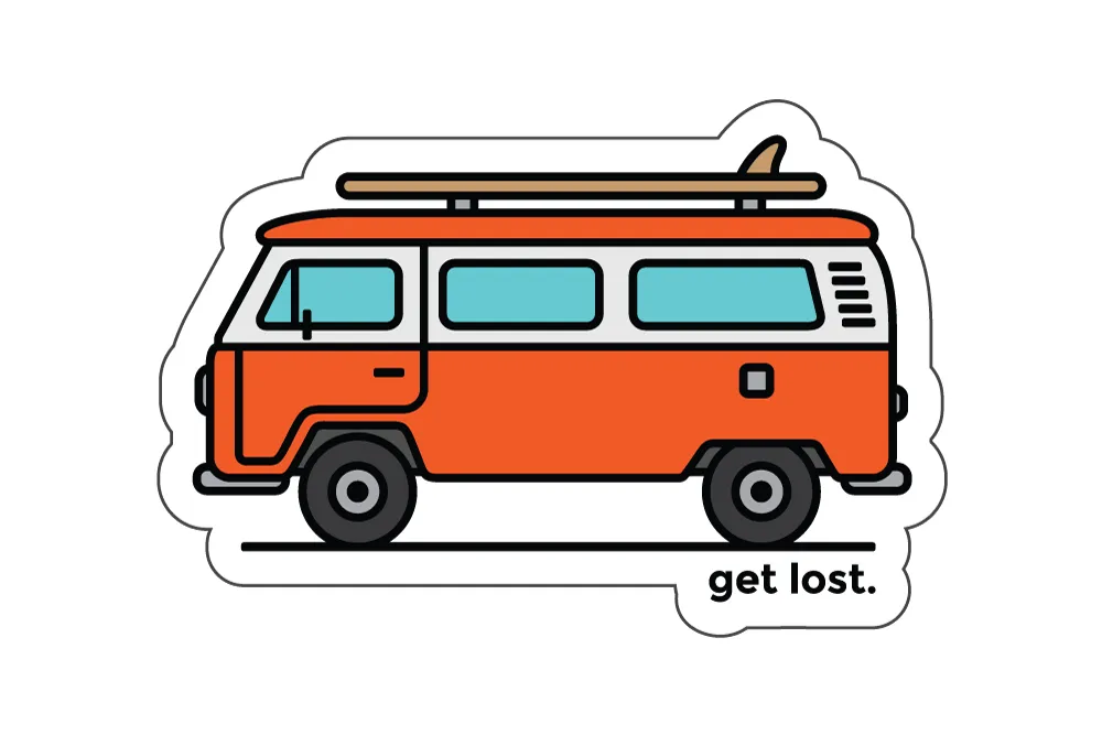 GET LOST VAN STICKER