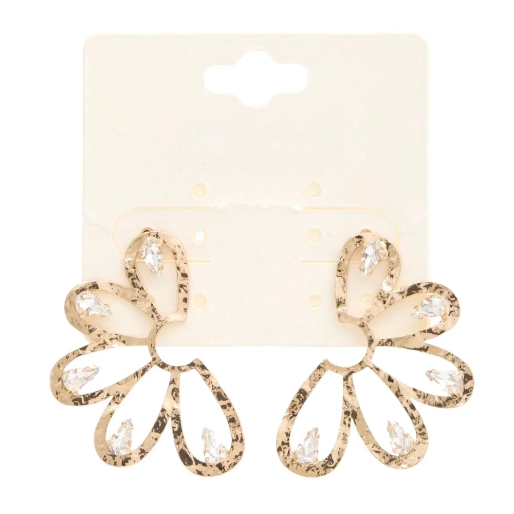 Gold Open Rhinestone Ear climber