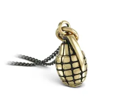 Grenade Necklace - Bronze