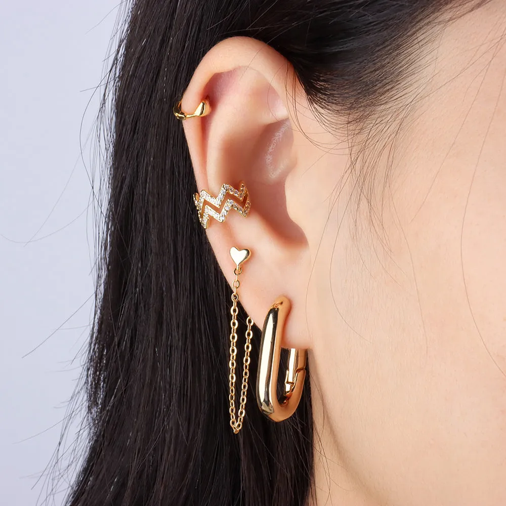 Heartbeat Ear Cuff