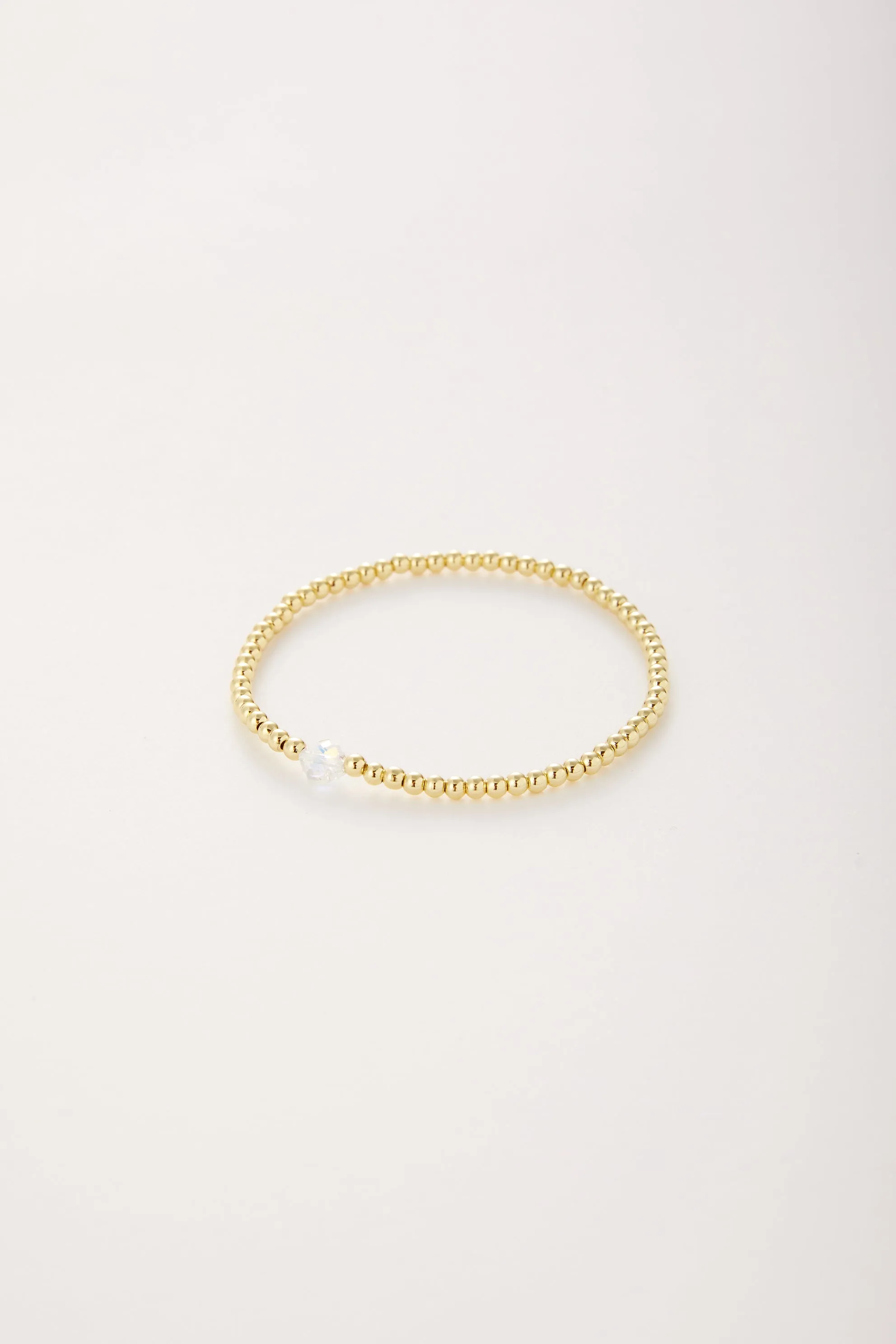 Henri Single Crystal Clover Bracelet