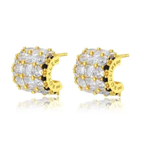 IMPERIAL PAVÉ Women Royale Crown Earrings