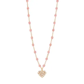 In Love Diamond Necklace, Blush, Rose Gold, 16.5"