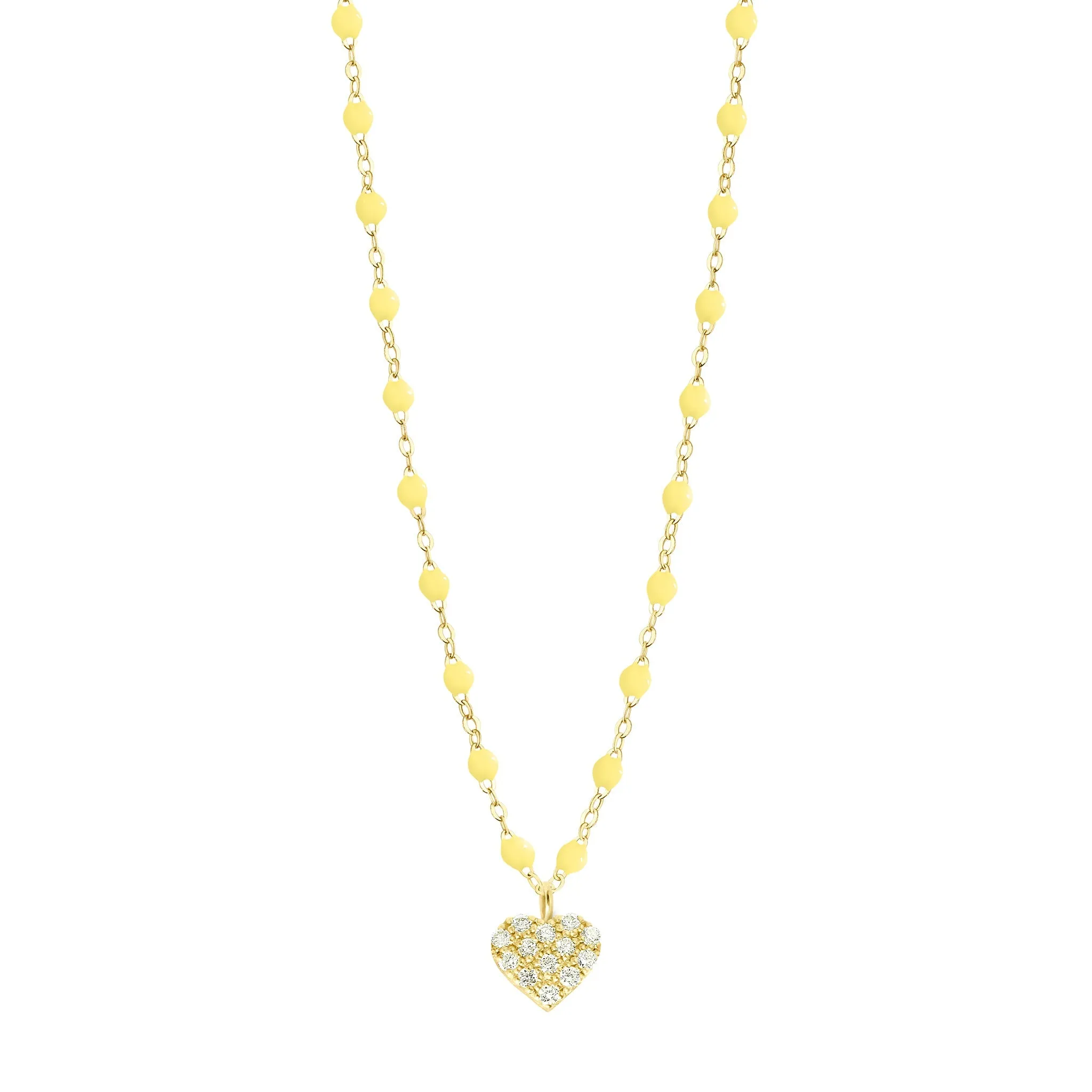 In Love Diamond Necklace, Mimosa, Yellow Gold, 16.5"