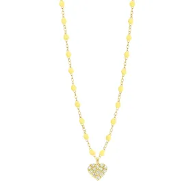 In Love Diamond Necklace, Mimosa, Yellow Gold, 16.5"