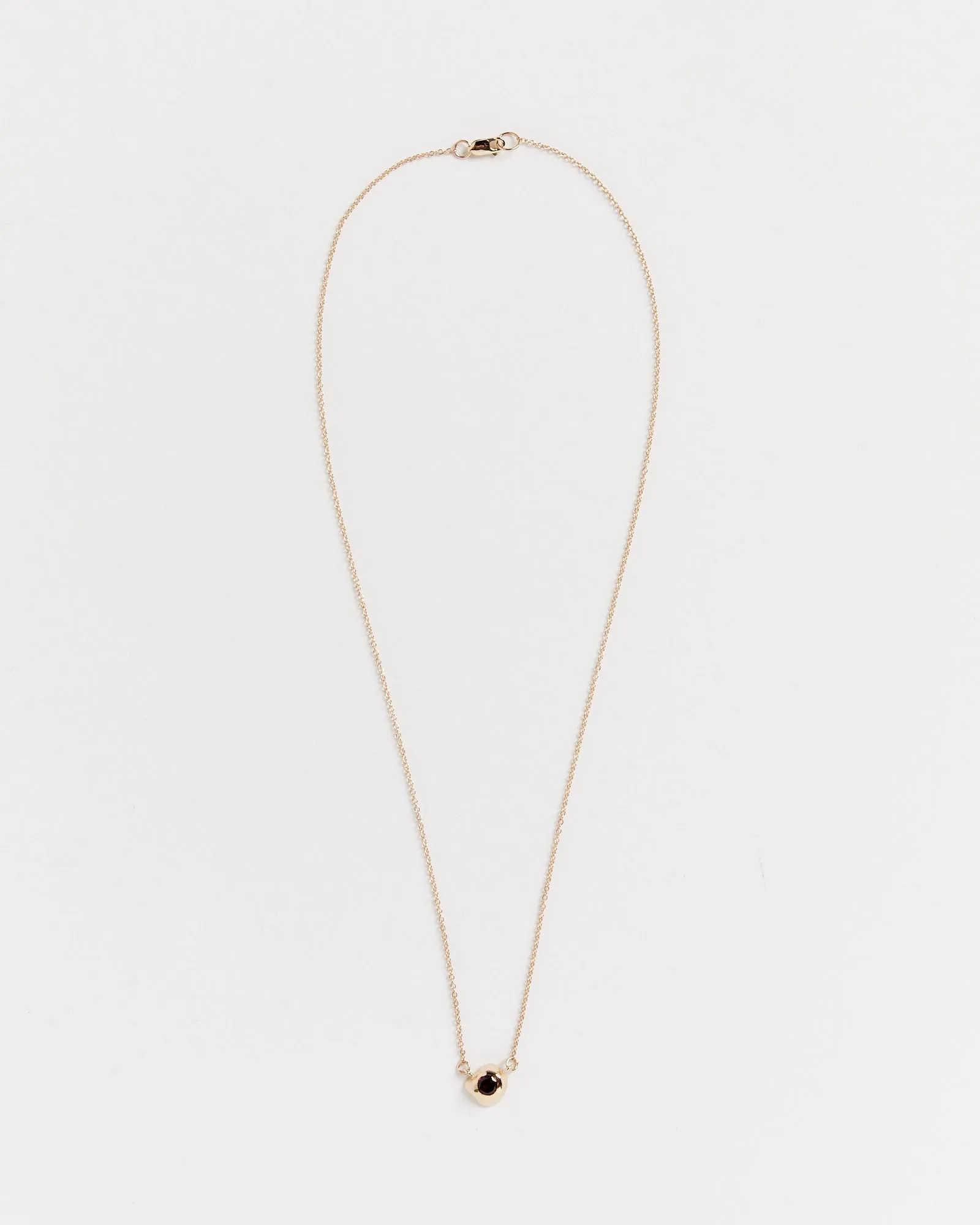 Kira Necklace in 14K Gold/Garnet