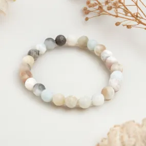 Lila Amazonite Stacking Beaded Bracelet