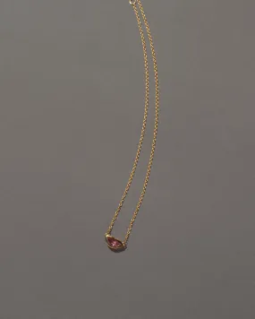 Lover's Kiss Necklace - Peach Spinel