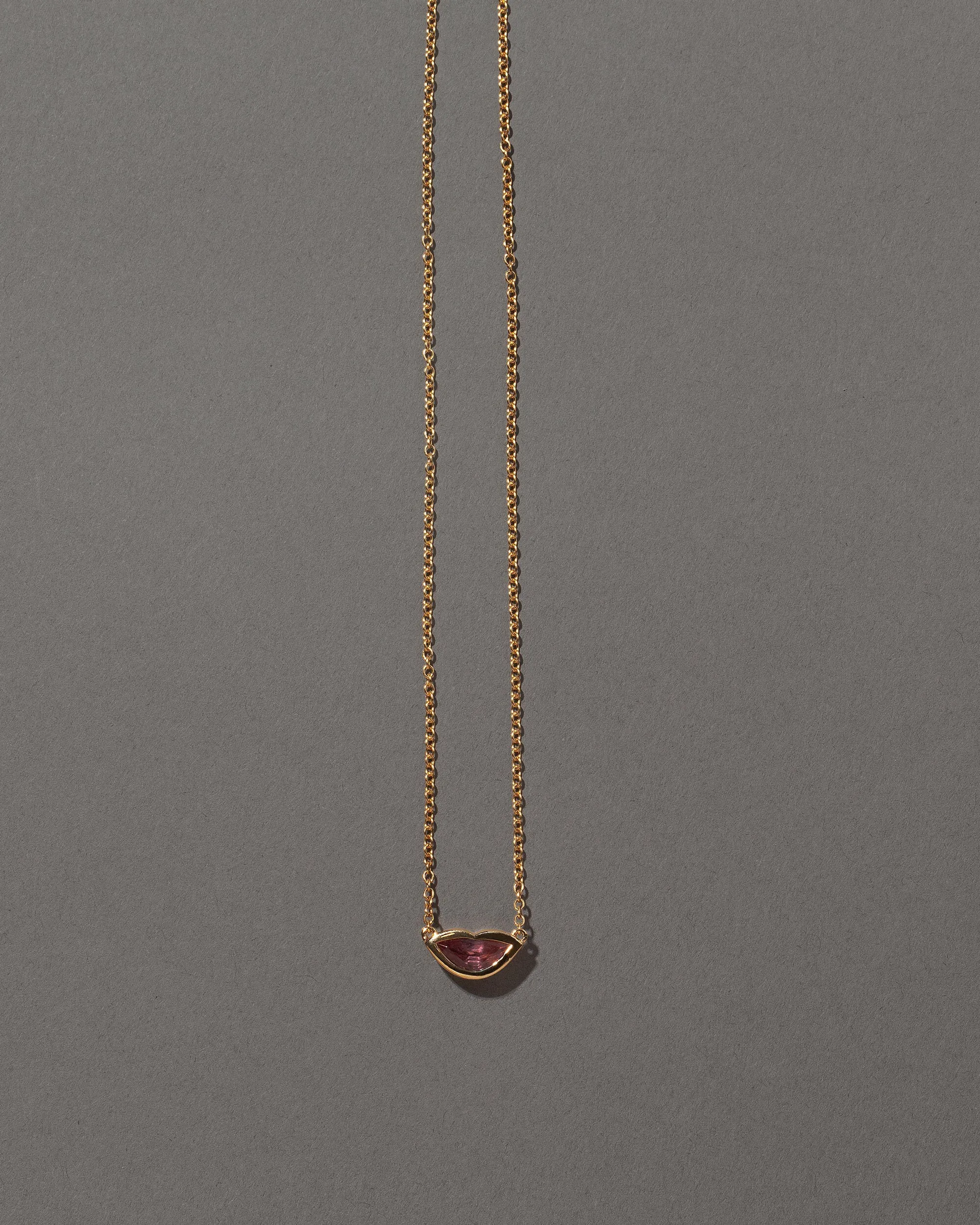 Lover's Kiss Necklace - Peach Spinel