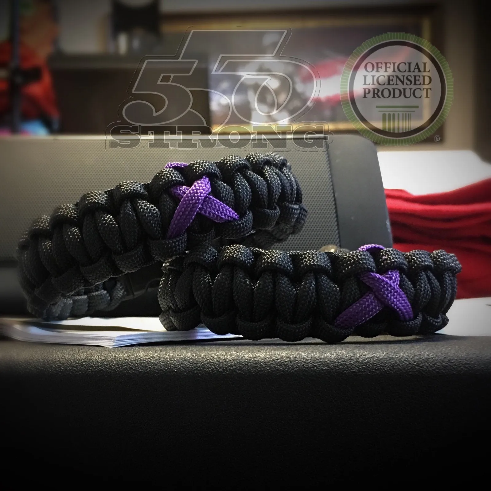 Lupus | Domestic Violence Awareness Ribbon Paracord Bracelet